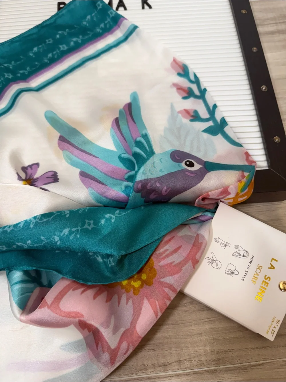 LA SEINE Floral Scarf Bandeau